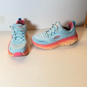 Skechers Women's D'lux Walker 2.0 Neon Sites Sneaker Size 7